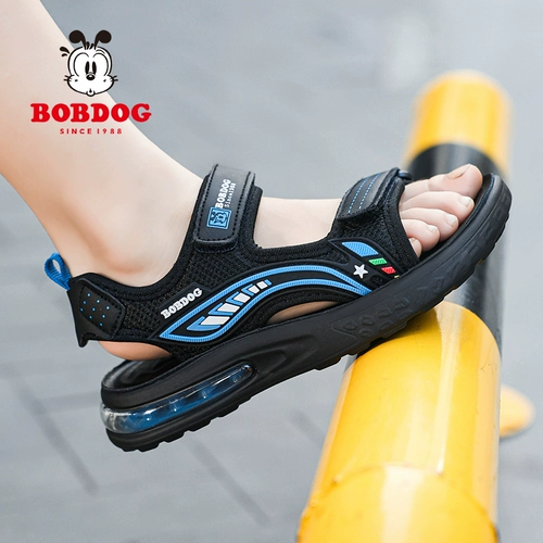 Детские летние сандалии, нескользящая пляжная обувь для мальчиков, мягкая подошва