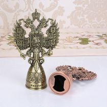 Russian Beer Openers Tin Bronze Ethnic Double Head Old Eagle Vertical Retro Eurostyle Pendulum