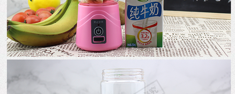 máy ép quả đa năng Máy ép trái cây cầm tay điện Mini Sinh viên nước ép trái cây Ly thủy tinh Ẩm thực đa chức năng Máy ép trái cây gia dụng nhỏ máy ép rau củ