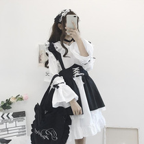 Big code day series pseudo-lady cos clothes Lolita sweet and beautiful dress suit womens clothes gags cd Changing Outfit Men