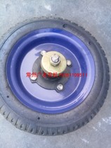 Changzhou walk-behind tractor rotary tiller rear seat tail wheel 300-8 solid rubber tail wheel tire special offer