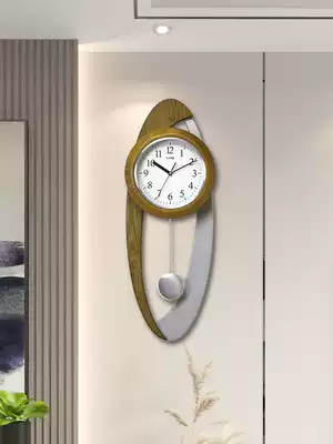 Wall clock living room home fashion clock hanging wall radio wave silent movement modern simple luminous home wall hanging clock