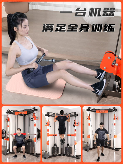 Pinjian Little Flying Bird Power Rack Fitness Equipment Home Use Multifunctional Integrated Training Equipment Squat and Bench Press Rack