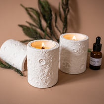 Moon crater Cup essential oil scented candles bedroom sleep aromatherapy fragrance candles romantic birthday gifts with hands