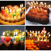 Birthday candle creative candle letter Happy Birthday cake candle I LOVE YOU party supplies