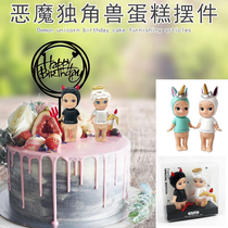 Bake cake decoration angel demon unicorn rabbit doll Cupid baby dessert doll ornaments
