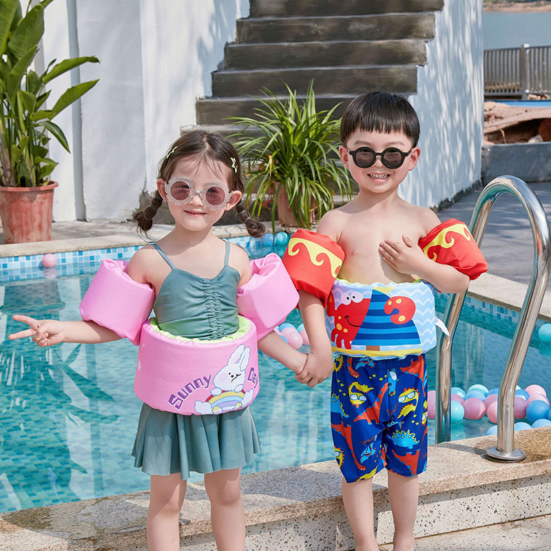 Children swimming belt Adults children buoyancy back floating adrift beginners arm circles water cuff swimming equipment Divine Instrumental