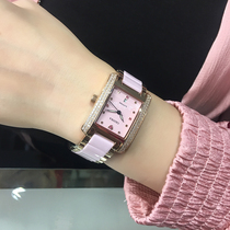 Carolet quartz ladies watch fashion trends inlaid drilling rectangular womens table ceramic with waterproof watch woman