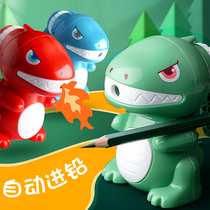 Pencil knife boy dinosaur hand crank manual pencil car Pen twist rotary Planer drilling and repair pencil machine children Primary School students automatic lead machine durable learning Girl pencil sharpener stationery
