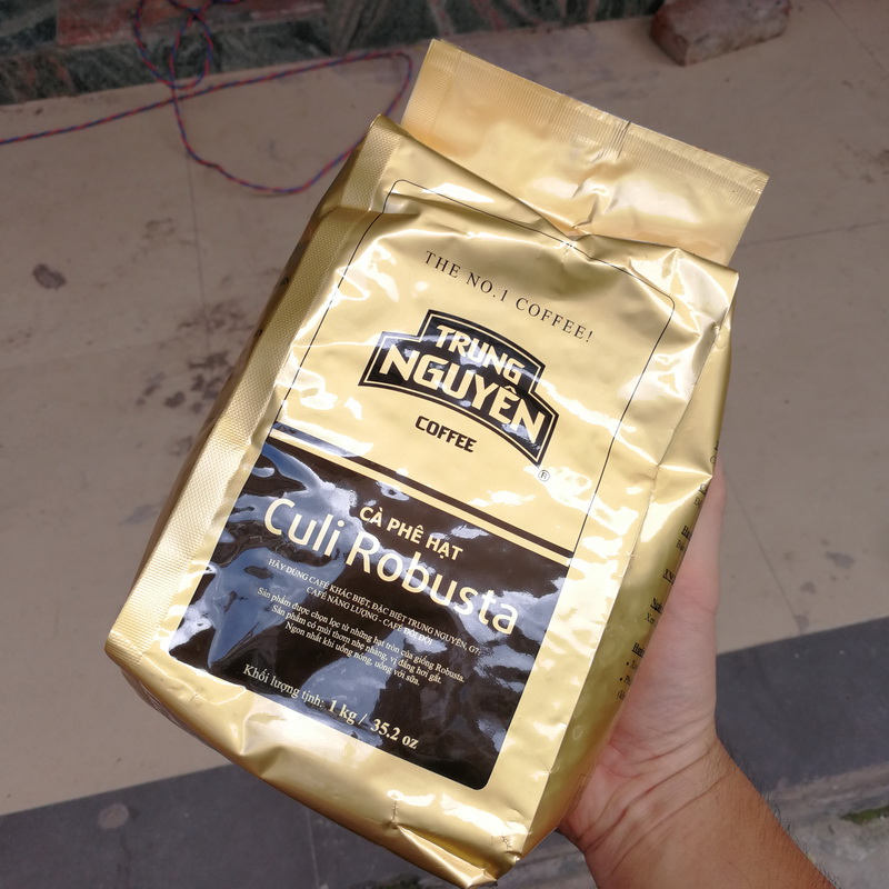 Spot Central Plains Robusta coffee beans roasted 1KG Vietnam G7 charcoal roasted coffee beans cream fragrance No. 1