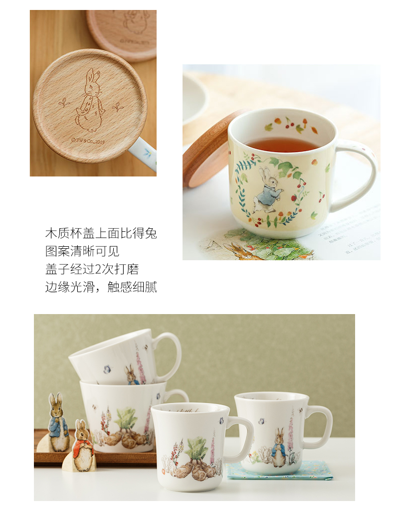 Than the the original authorization rabbit cartoon ceramic plate eat dish plates European household salad bowl western - style food tableware