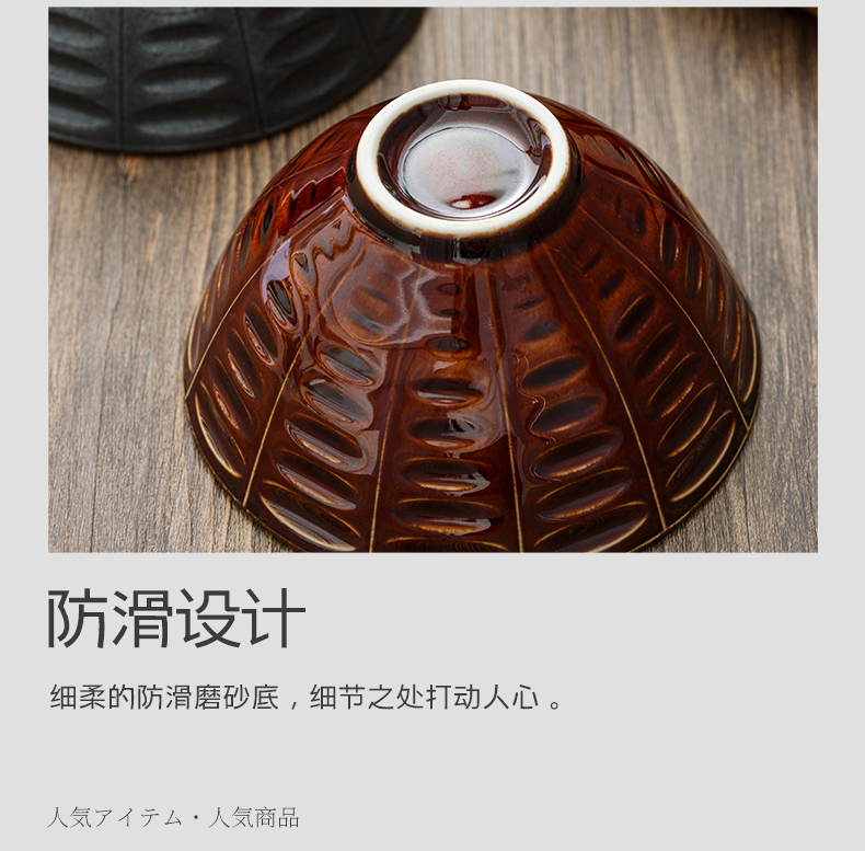 The Import to restore ancient ways round bowl ceramic bowl household bowls ceramic bowl individuality creative deep bowl bowl a single thin at your job