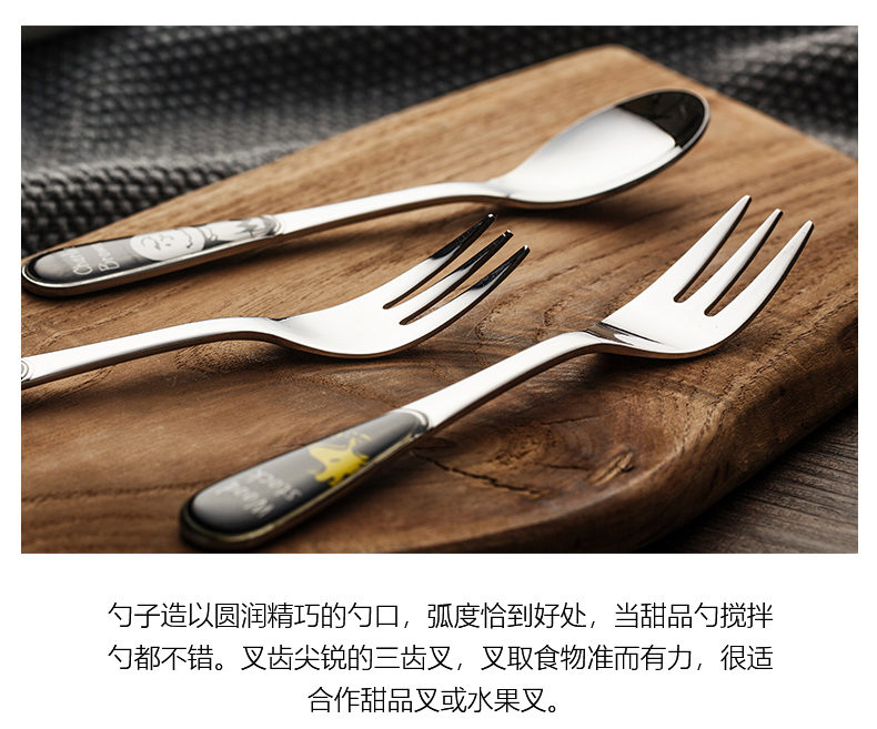 - into a SNOOPY SNOOPY imported ceramic spoon, spoon, fork spoon set express cartoon children