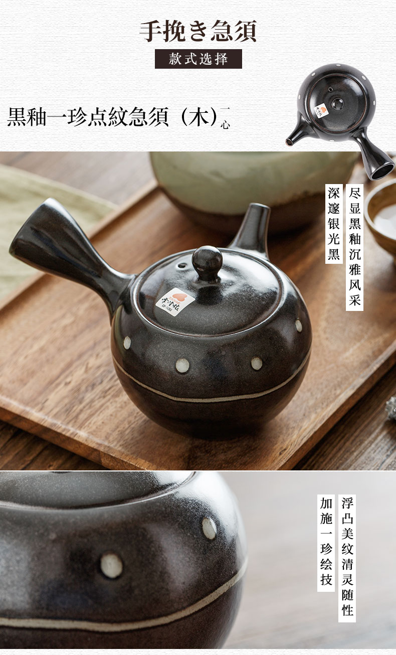 Japanese are it home import little teapot ceramic POTS kung fu tea, burn the Japanese famous manual teapot