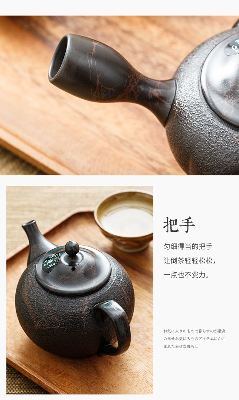 Japan, slippery burn hand little teapot imported ceramic POTS I famous marble Japanese it teapot