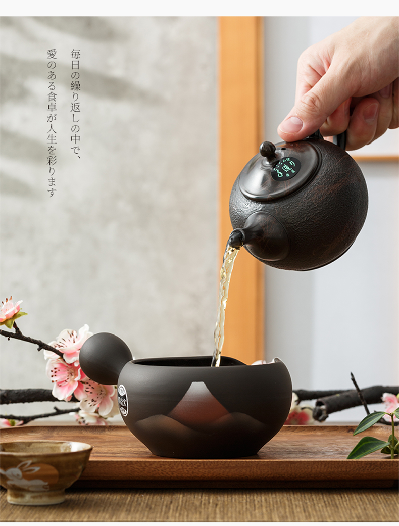 Japan, slippery burn hand little teapot imported ceramic POTS I famous marble Japanese it teapot