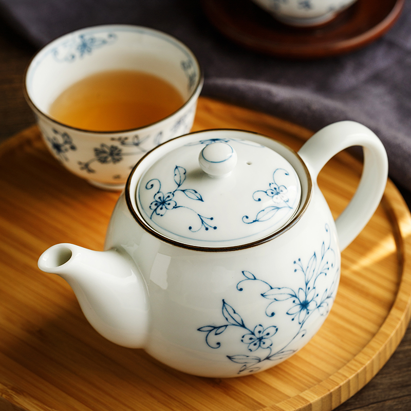 The Line imported from Japan tang grass tea teapot teacup Japanese soup eat sushi ceramic cups small cups of tea cups