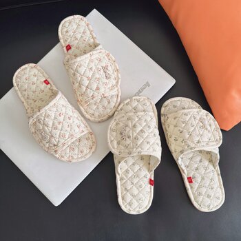 Pure cotton floral women's indoor cloth sole silent slippers summer Pure cotton floral women's indoor cloth sole silent slippers summer
