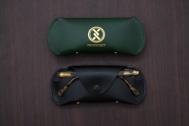 RMW THINGSELECT classic design cowhide glasses case glasses leather case