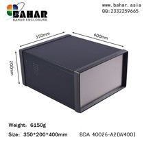 BAHAR high-grade electronic instrument chassis DIY equipment frequency converter metal instrument housing BDA40026(W400)