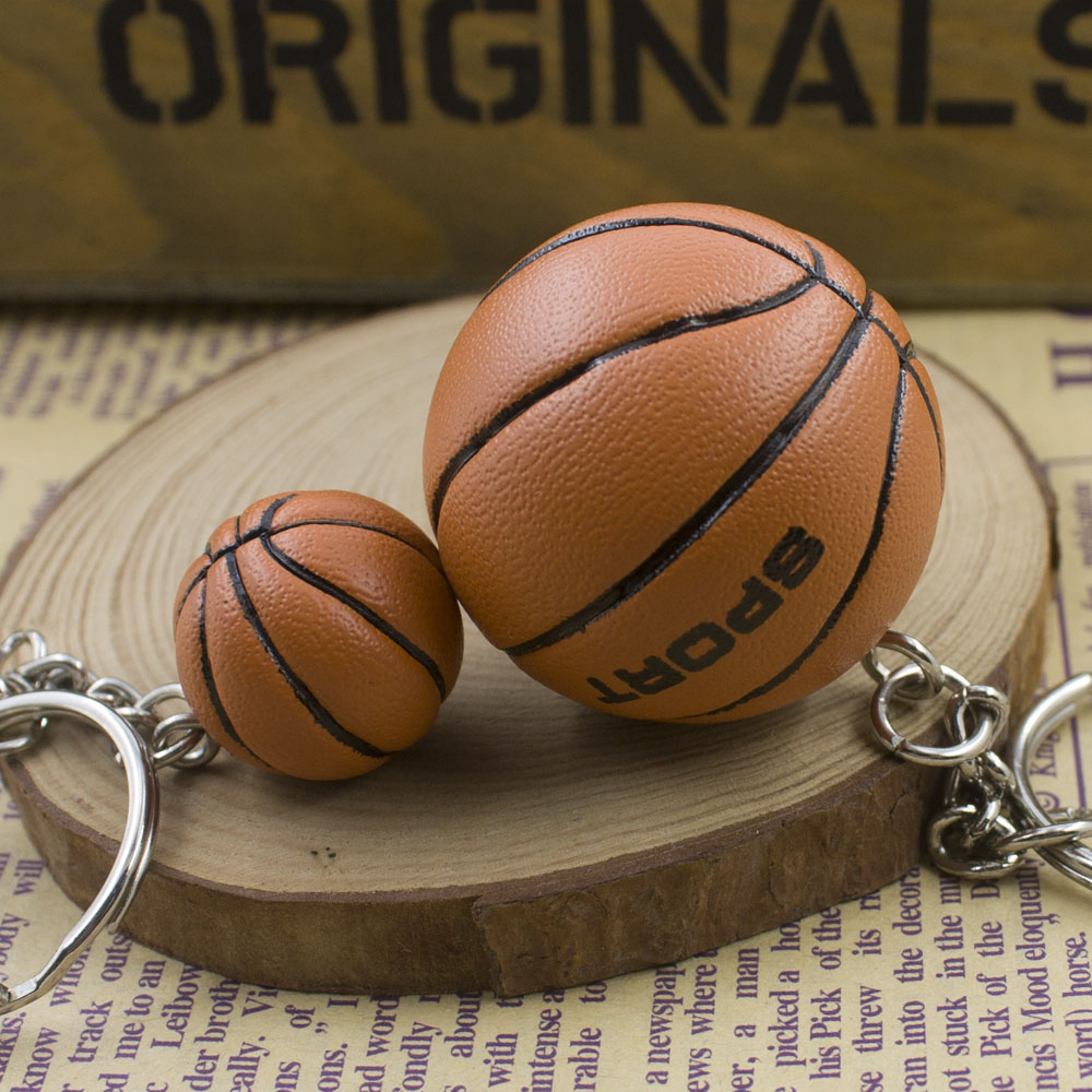 Small basketball series big pendant keychain pendant NBA jewelry creative student boyfriend gift gift