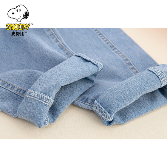 史努比童装男女童牛仔裤春夏款儿童休闲裤百搭洋气宝宝秋装长裤子
