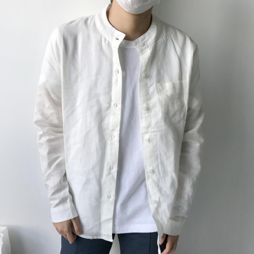 12CM SHOP  轻薄质感亚麻衬衣︱初秋单品小版型衬衫男女款