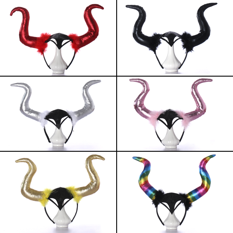 Halloween Horn Head Decorated Witch Fairy unicorn Unicorn Cat Ears Hair Stirrups Pumpkin Demon Corner Prom Accessories Hair Stirrups