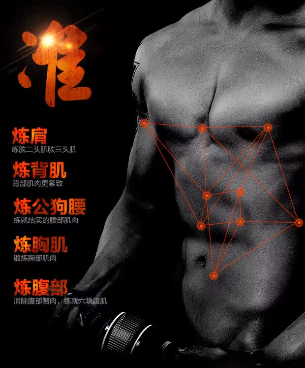 折叠健腹轮腹肌轮锻炼腹部马甲线健身器材家用