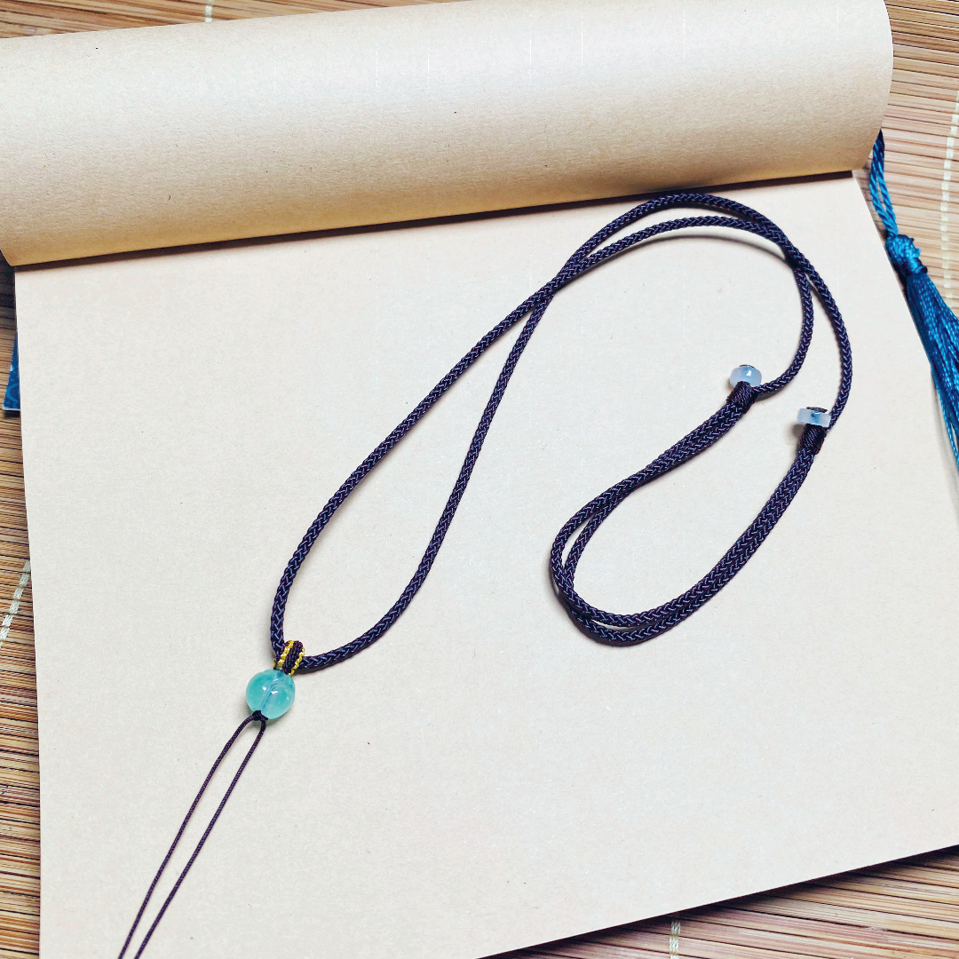 Hand knitting rope pendant cord corn corn corn rope jade rope corn rope high cargo adjustable neck rope