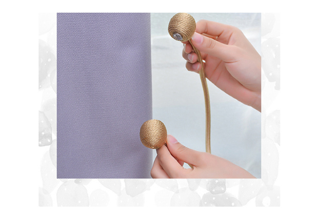 Magnet rèm khóa rèm tie dây tie tie miễn phí đấm phòng ngủ tie rèm tie dây đai rèm - Phụ kiện rèm cửa thanh ray treo rèm cửa