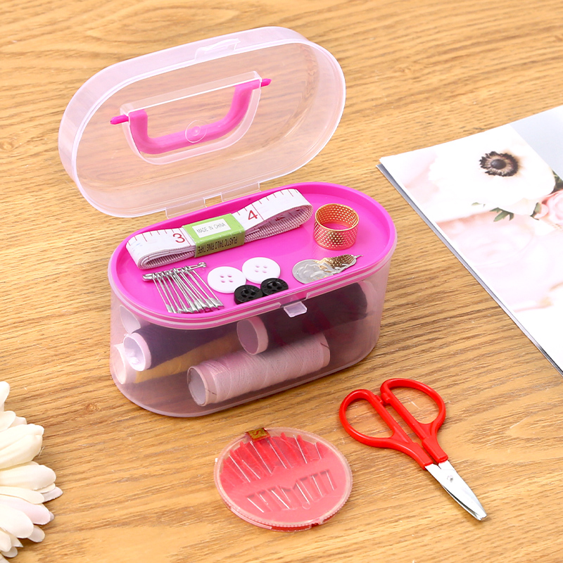 Household needlework box set Needlework bag Hand sewing sewing mending tools Portable portable mending storage box
