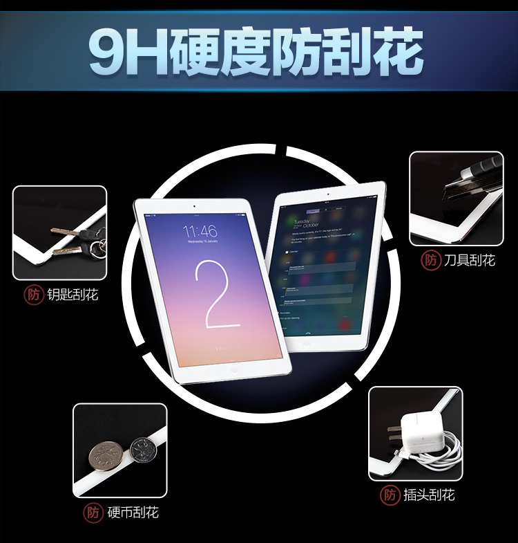 Ốp lưng màu ipad mini4 màu táo táo 2019 mới mini chống nổ chống vân tay mini2 máy tính bảng mini 5 chống xanh 3 kính chống vân tay 1 màng bảo vệ - Phụ kiện máy tính bảng giá để ipad