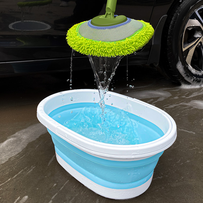 Retractable portable car wash bucket travel fishing outdoor special car load large capacity cylinder for car with folding bucket