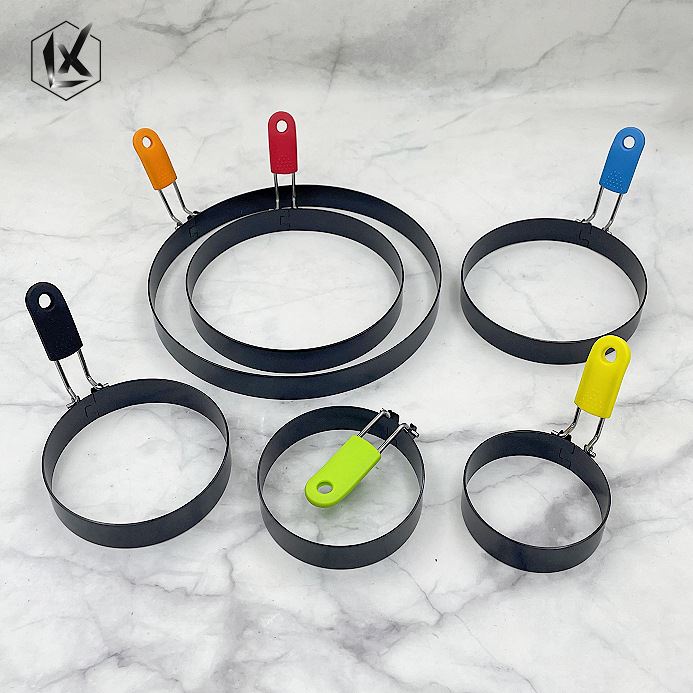 キッチンステンレス製目玉焼き型 家庭用目玉焼き型 目玉焼き型 ポーチドエッグ型 ノンスティックパン 丸型卵型 パンケーキ型