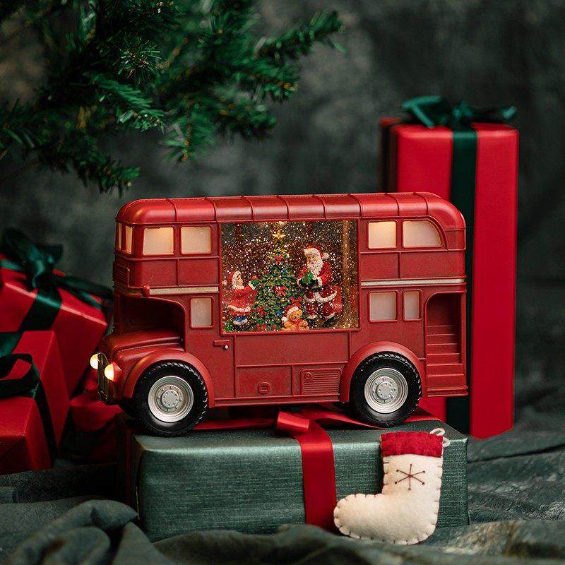 Christmas Music Box for Boys, Toy Music Box, Crystal Ball Model, Train, Steam Engine, Children's Snowflake Birthday Gift