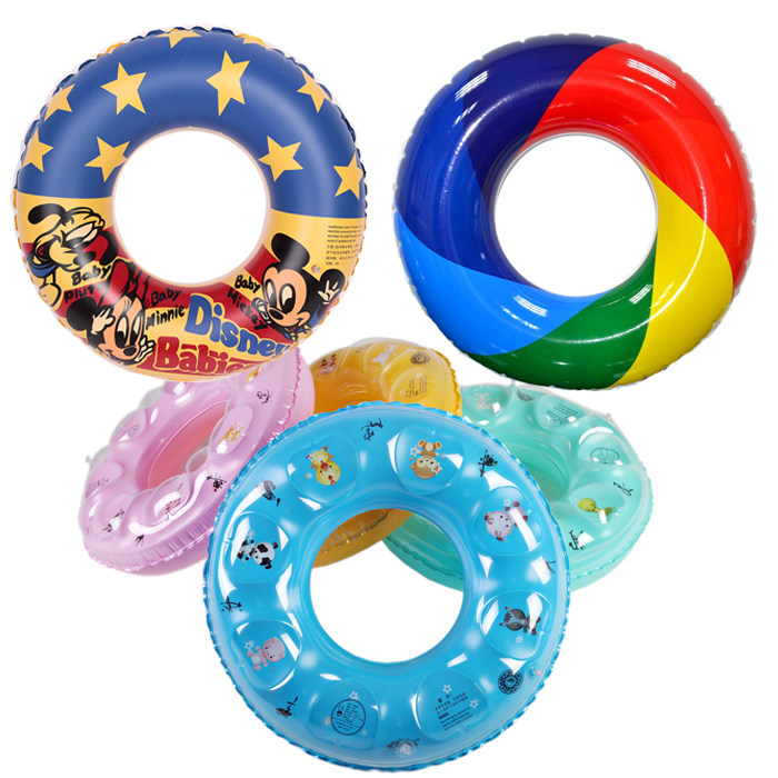 2019 small three fat swimming ring thickened adult children's swimming ring Professional Mickey swimming equipment lifebuoy