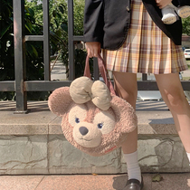 jk big bag Shirley Mei bag large bear shoulder bag backpack plush cartoon rabbit shoulder backpack