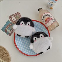 Positive energy Penguin coin wallet pendant cute plush card bag Japanese cartoon schoolbag hanging female mini ins tide
