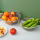 Thickened fine mesh stainless steel leaking basin, rice sieve, rice basin, round drain basin, large leaking basin, vegetable basin, fruit basket