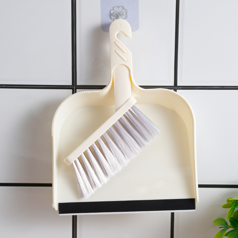 Small Broom Set for Home Use, Handheld Small Broom, Desktop Cleaning Plastic Dustpan, Mini Compact Dustpan