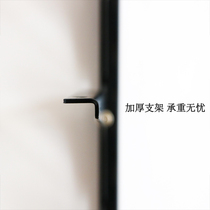 Adjustable movable laminate support frame iron triangle support wall storage frame one-word partition support frame thickened load-bearing