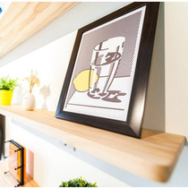 TV wall shelf wall plate partition board living room wall shelf wall hanging shelf solid wood Nordic