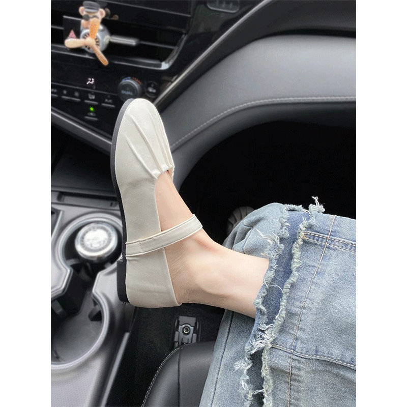 Sheepskin Version! Chanel-Style Ballet Shell-Toe Flats for Women, 2026 Spring and Autumn New Flat Mary Jane Shoes