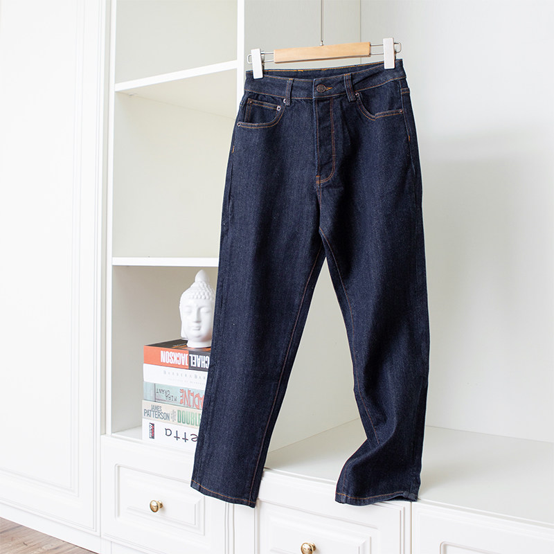 Looser too thin Lazy Cavity Tune 80% Harun pants Four Seasons can be worn with elastic cotton casual jeans Women 3 Color