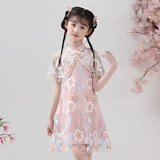 Летнее детское ханьфу, воротник, ципао, тонкая летняя одежда