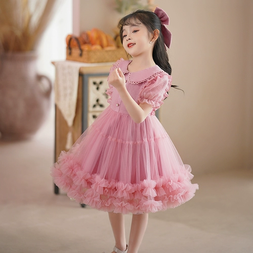 Летнее платье, юбка, летняя одежда для девочек, детский летний наряд маленькой принцессы