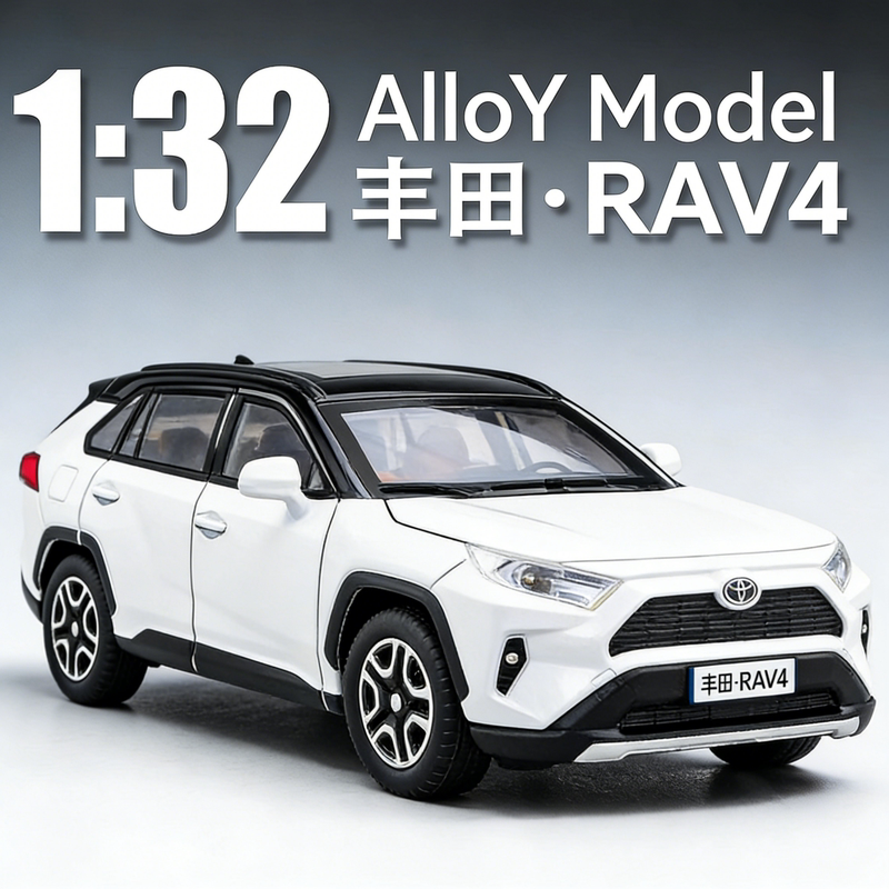 1:32 Toyota Rav4 Alloy Model Car, Camry Simulation, Avalon, Corolla Pull-Back Toy Car Model 1:32 Toyota Rav4 Alloy Model Car, Camry Simulation, Avalon, Corolla Pull-Back Toy Car Model