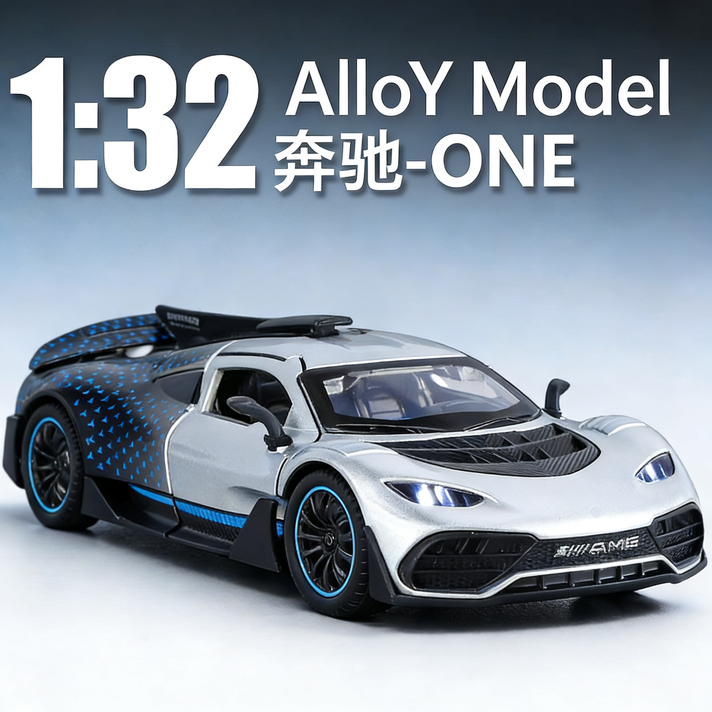 1:32 Mercedes-Benz Amg One Car Model Alloy Street Car Version Sports Car Simulation Car 300Sl Toy Car Amg Model Car