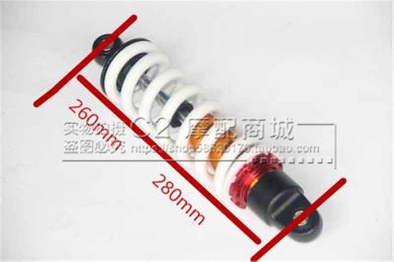 Phụ tùng xe máy địa hình Apollo độ cao lớn sau giảm xóc sau bằng nhôm dày 260mm Giảm xóc sau cặp nhún xe máy